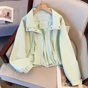 Loose Leisure Short Hooded Coat For Women