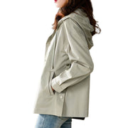 New Hooded Short Jacket Casual Women's Windbreaker