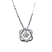 S925 Sterling Silver Pendant Moissanite Smart Necklace