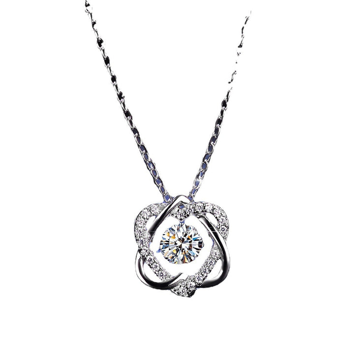 S925 Sterling Silver Pendant Moissanite Smart Necklace