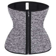 Rubber Zipper Inner-Breasted Waist Corset Sports Fitness Waistband