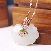 Personality Ruyi Safety Lock Necklace