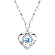 Beating Heart Necklace Women's Korean-style Elegant Smart Heart-shaped Collarbone Necklace Valentine's Day Gift Pendant