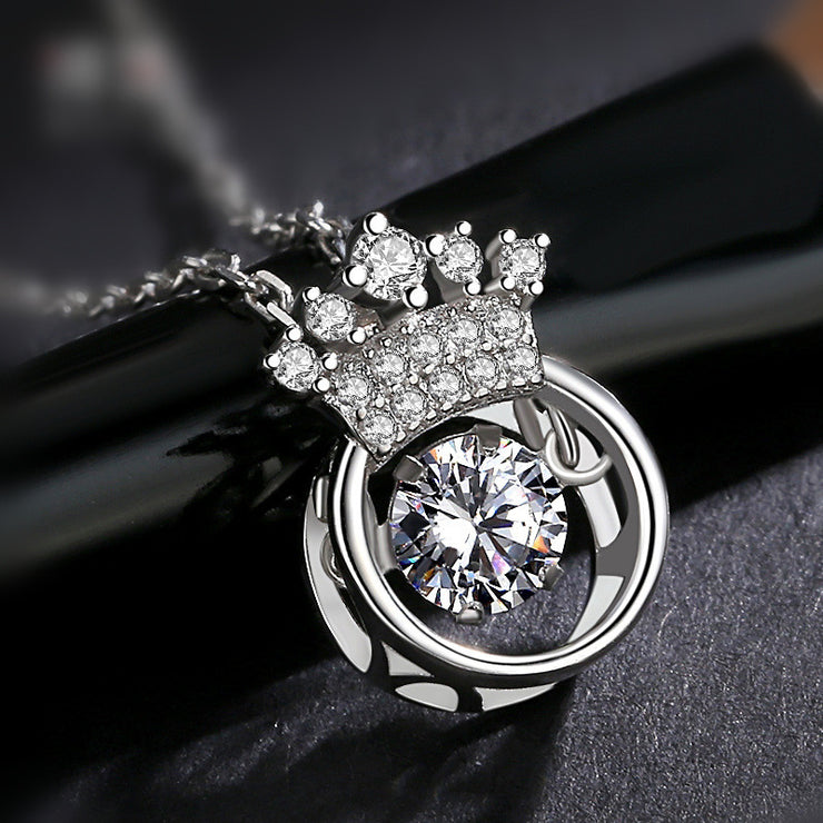 Crown smart Necklace Pendant Heart Pendant Necklace heart one generation wholesale jewelry manufacturers