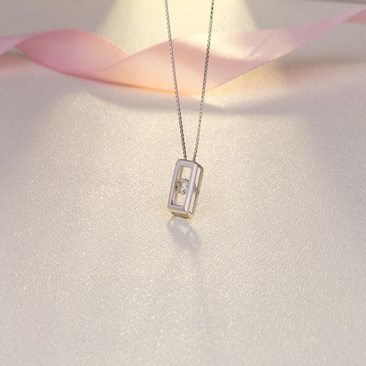 Rectangular Smart Pendant Necklace