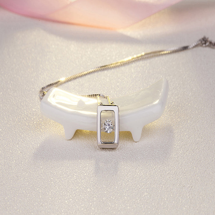 Rectangular Smart Pendant Necklace