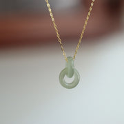 Women's Natural Hetian Jade Necklace