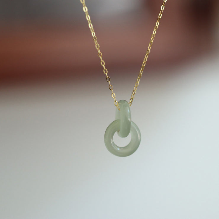 Women's Natural Hetian Jade Necklace