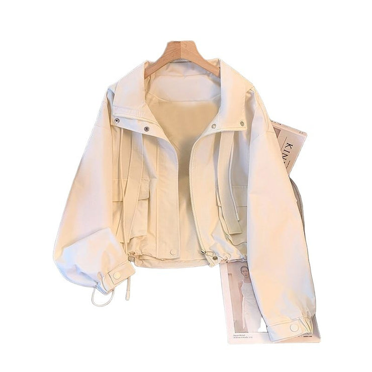 Loose Leisure Short Hooded Coat For Women