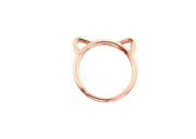 Ms. Cat Ring Ring Ring Green Alloy Plating Kitten Ring Ring