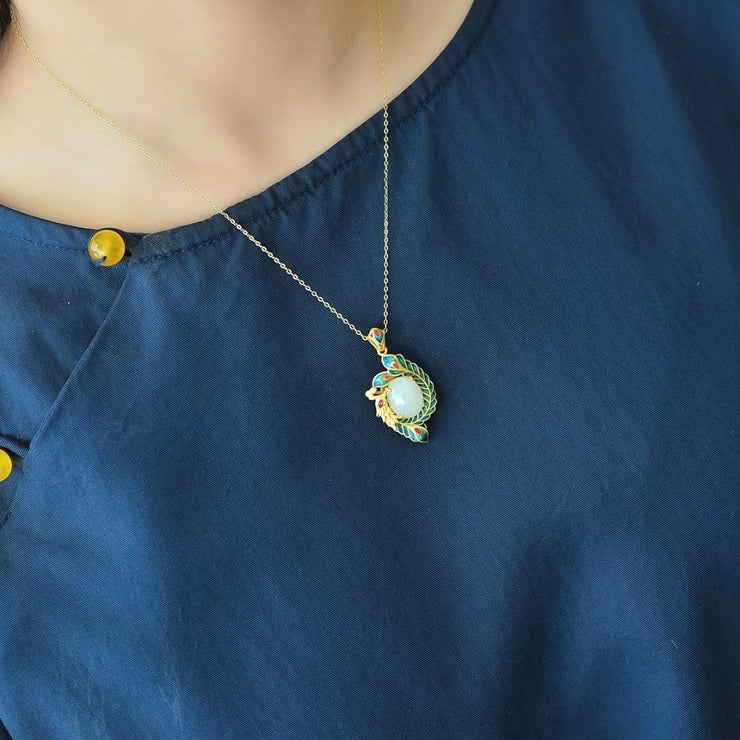 Fashion Natural Hetian Jade Necklace For Women