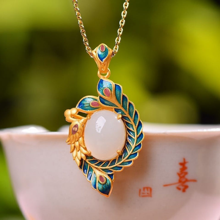 Fashion Natural Hetian Jade Necklace For Women