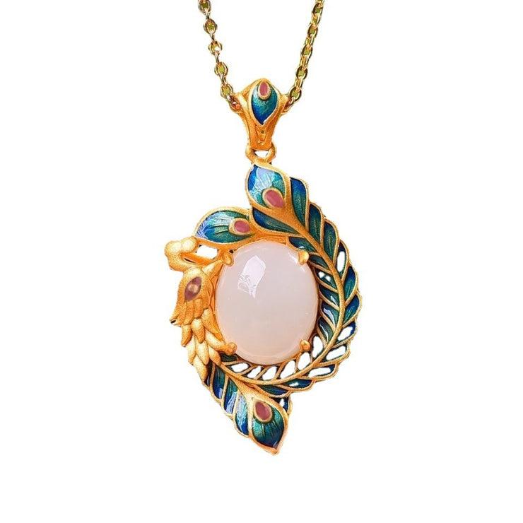 Fashion Natural Hetian Jade Necklace For Women