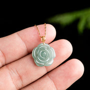 Blue Rose Jade Pendant For Women
