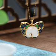 Personality Lucky Elephant Safety Lock Necklace