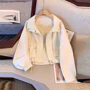 Loose Leisure Short Hooded Coat For Women