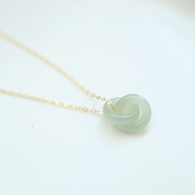 Women's Natural Hetian Jade Necklace